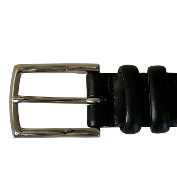 Polo Ralph Lauren men’s Size 38 black Italian leather belt. Silver buckle. - Picture 2 of 5